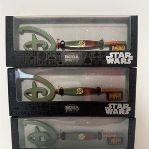 3 NIB Disney Store Exclusive Star Wars Book Of Boba Fett Collectible Key